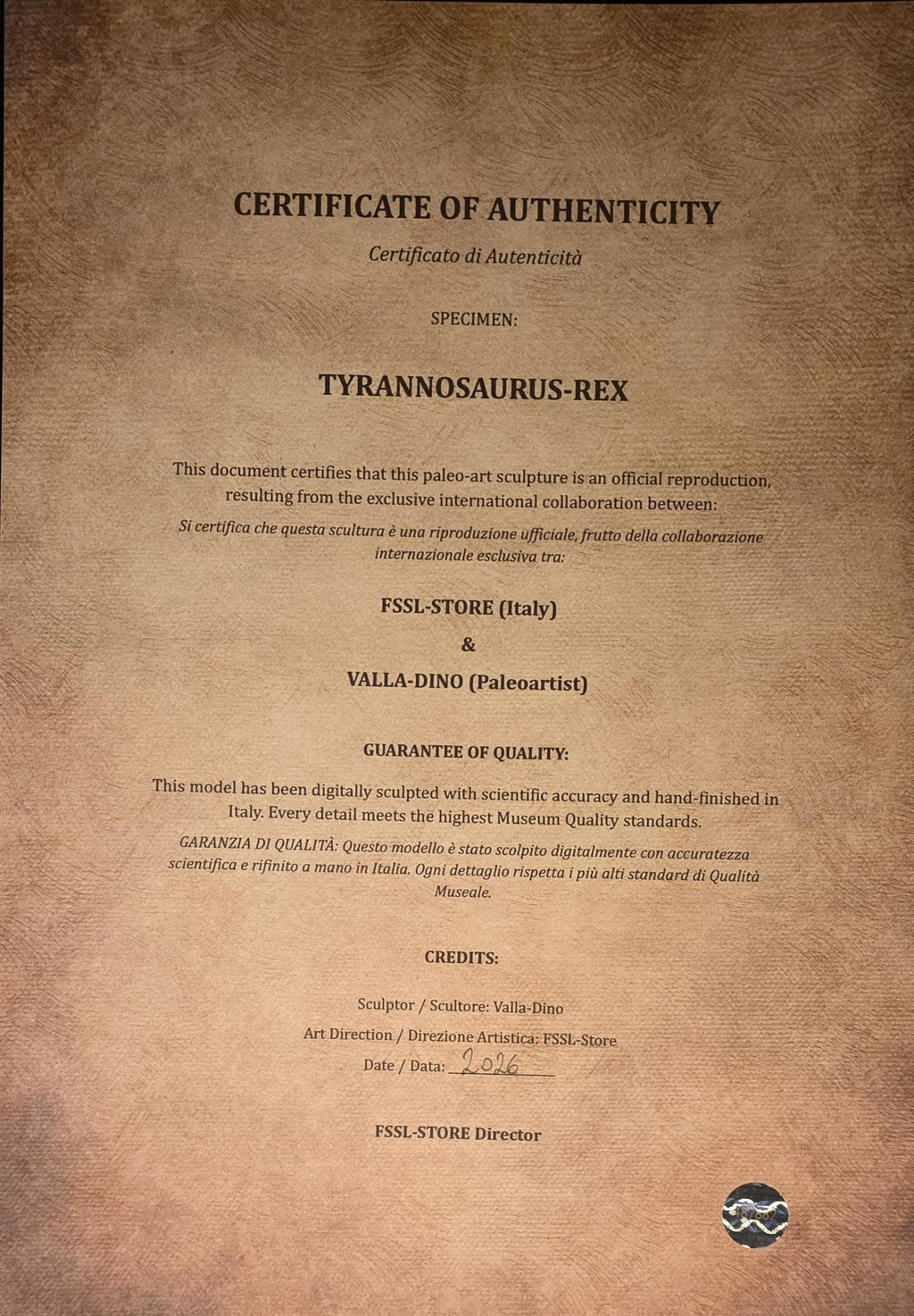 T-Rex “Tristan Otto” | Replica Cranio (30 cm)