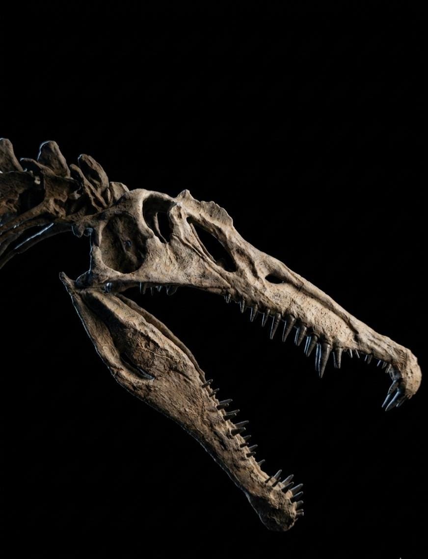 Massive 85cm Spinosaurus Skeleton Replica