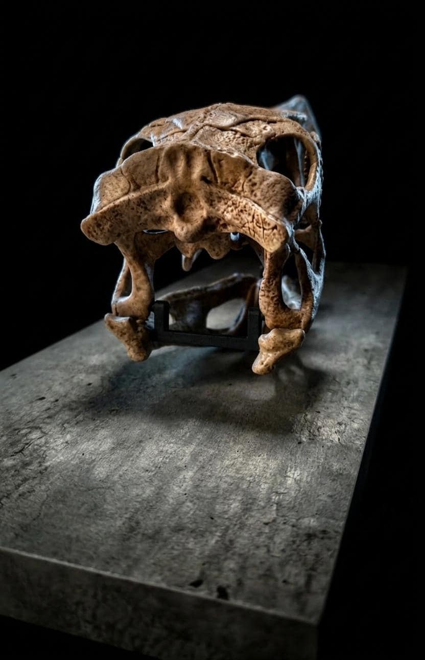 Velociraptor Skull Fossil Replica 25cm