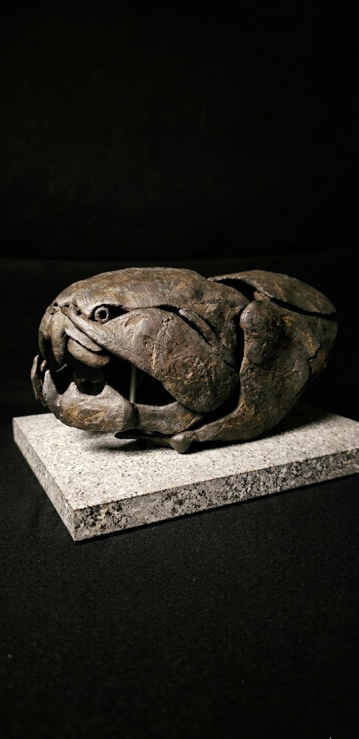 Dunkleosteus Skull Fossil Replica 20 cm