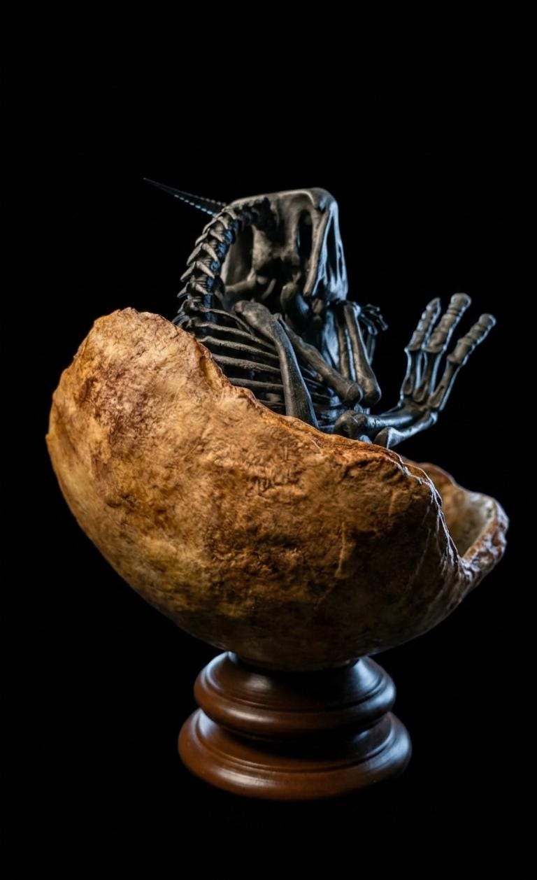 Maiasaura Peeblesorum | Replica Embrione e Uovo 20 cm