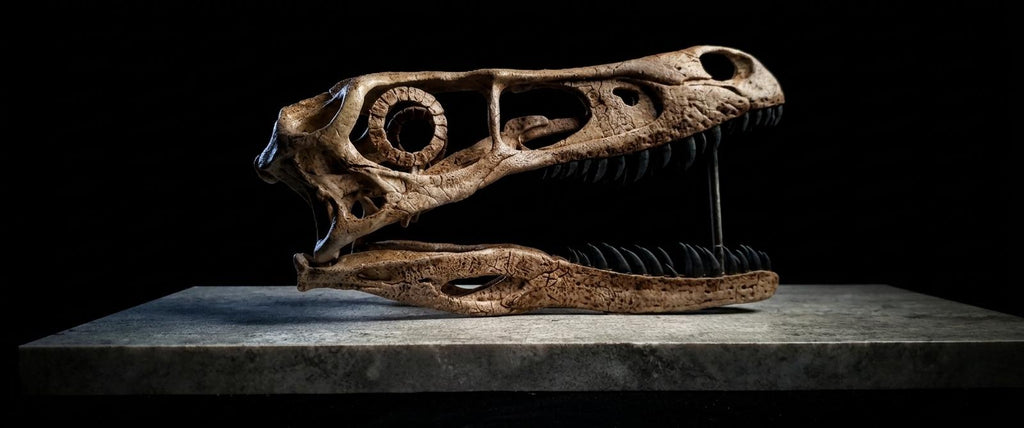 Velociraptor Skull Fossil Replica 25cm